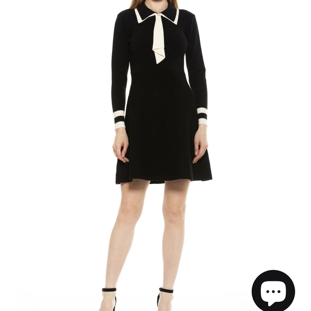 Alexa Admor Flit and Flare Black Dress Size Small S